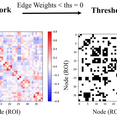 Example Of A Functional Connectivity Matrix Network Before And After