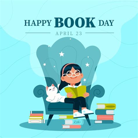 Premium Vector Flat World Book Day Illustration