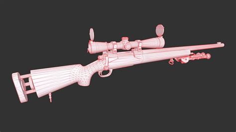 M24 SWS Sniper Rifle 3D Model By Yn Delmund