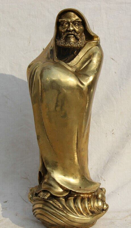 Collectible Bronze S Chinese Buddhism Brass Stand Arhat Damo