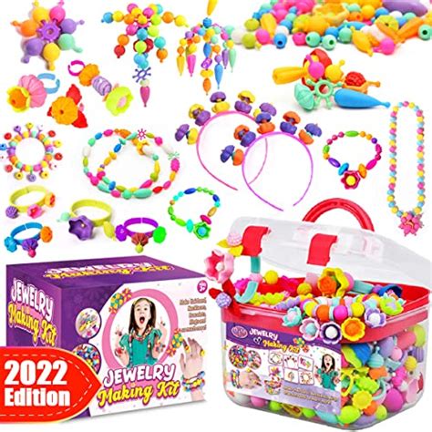 Pop Beads Kids Jewelry Making Kits Arts And Crafts For Girls Age 3 5