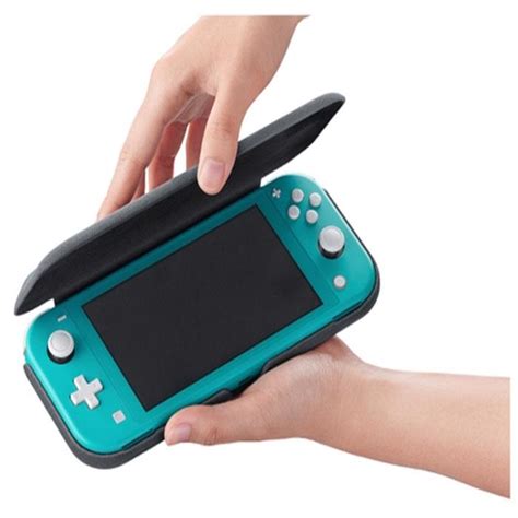 Nintendo Switch Lite Flip Cover Screen Protector Grå