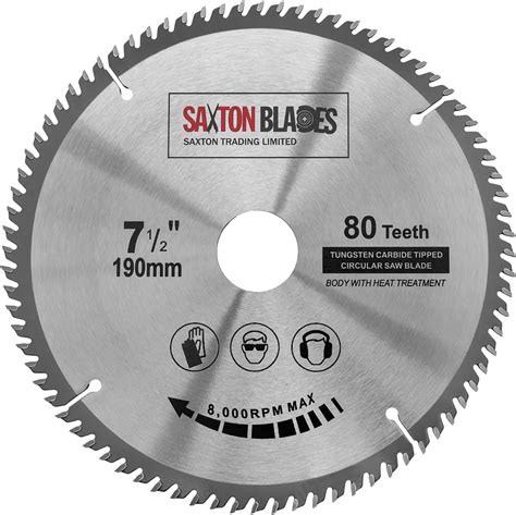 Tct T Saxton Tct Circular Wood Saw Blade Mm X Mm X Bore X T