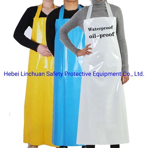 Food Processing Butcher Work Tpu Apron Anti Fouling Vinyl Tpu