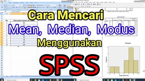 Cara Mencari Mean Median Dan Modus Menggunakan SPSS YouTube