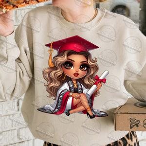 Para Mi Familia Chicano Png Bundle Graduation Chibi Style Png Educated Latina Girls Png Cholo
