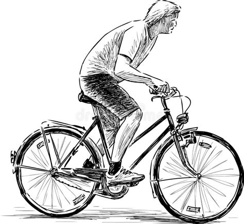 Schneller Radfahrer Vektor Abbildung Illustration Von Seite 44391686