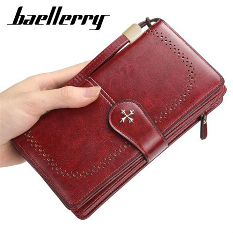 Baellerrys High Quality Pu Leather Long Multi Purpose Womens Zipper