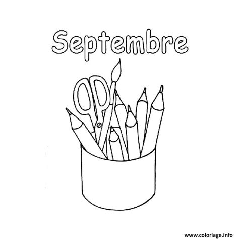 Coloriage Rentree Maternelle Septembre