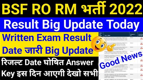 Bsf Ro Rm Result Date Bsf Ro Rm Cut Off Bsf Ro Rm Result