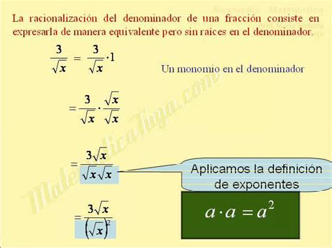 Racionalizar Expresiones Online Simbolo