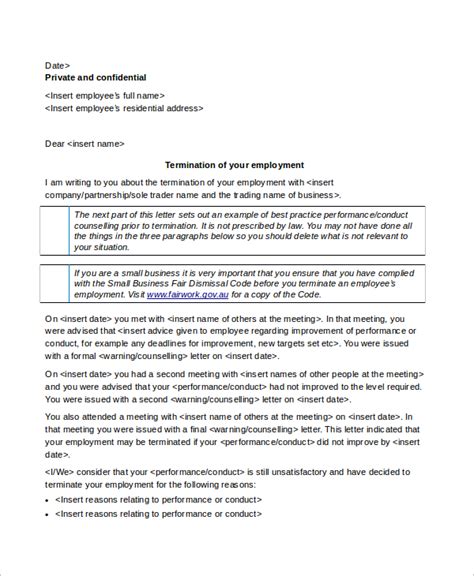 Sample Letter Not To Renew Employment Contract For