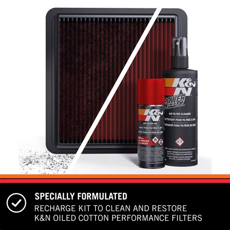 K N Air Filter Cleaning Kit Aerosol Filter Cleaner And Oil Kit