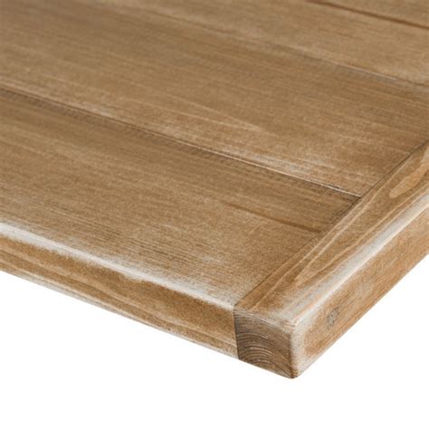 Plateau De Table Bois Massif Carr L Cm Tradis