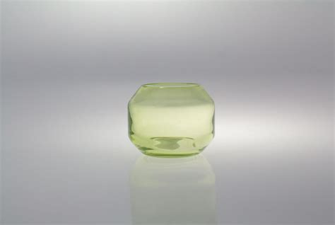 Krosno Glass S A Handmade Świecznik 9 Cm Limonka 3984