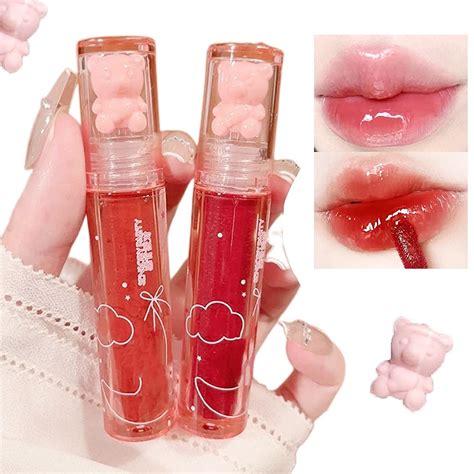 Amazon New Irven Pcs Bear Lip Glaze Jelly Lipstick Liquid