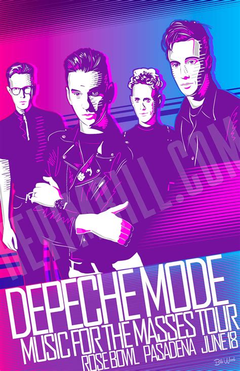 Depeche Mode 11x17 concert poster | Etsy