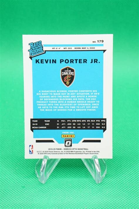 Donruss Optic Rated Rookies Kevin Porter Cleveland