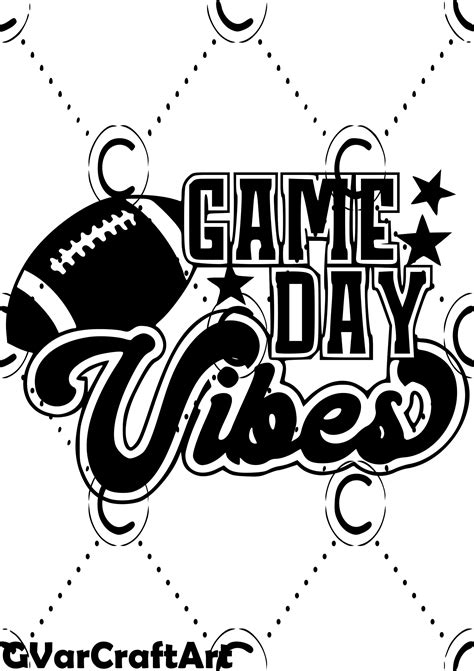 Game Day Vibes Svg Png Pdf Game Day Svg Football Svg Game Etsy