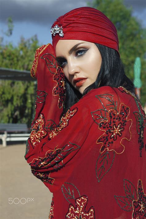 Arabian Girl In Red Arabian Outfit For A Perfect Day Outside Girl Girl Outfits Outfits