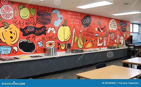 A School Cafeteria Wall Mockup Teachers Day Wallpapers HD Mockups Stock ...