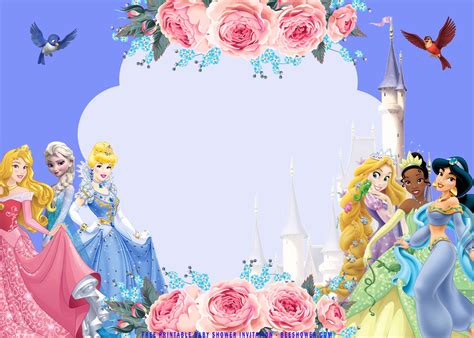 Printable Disney Princess Frame