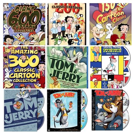 Giant 600 Cartoon Collection DVD 200 Classic Cartoons DVD 150 Cartoon ...