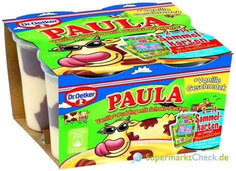 Dr Oetker Paula Pudding Vanillegeschmack Mit Schoko Flecken Preis