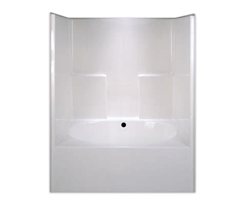 G Ts Hs C X Acrylx Alcove One Piece Tub Shower With Center