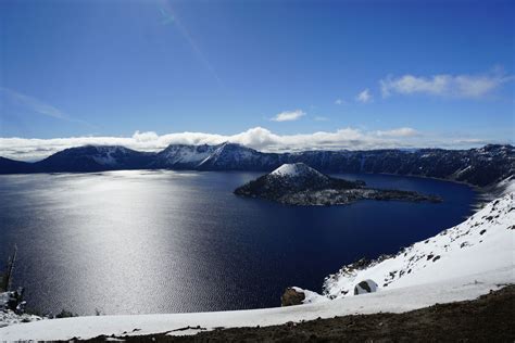 Winter Comes To Crater Lake N P I Was Camping Near Crater Lake N P On