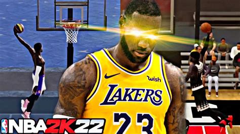 LEBRON JAMES HOOPIN IN THE REC PARK NBA 2K22 NEXT GEN BEST