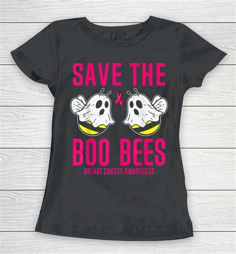 Save The Boobees Boo Bees Breast Cancer Halloween Shirts Woopytee