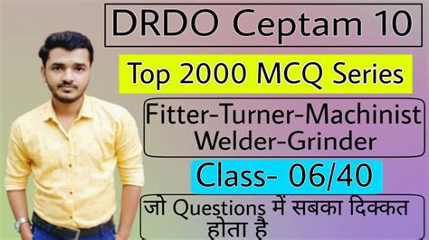 DRDO Technician A 2000 Technical MCQ Fitter Turner Machinist Welder