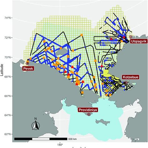 Chukchi Sea study area. A map of the study area used in 2016 aerial... | Download Scientific Diagram