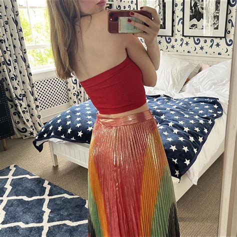 Gorgeous Ribbed Red Boob Tube Super Stretchy Fabric Depop