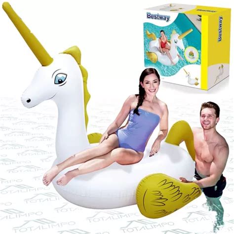 Inflable Unicornio Grande Bestway 41107 Flotador Pileta