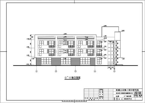 某中学校区规划教学楼建筑设计图（平面图、剖面图）教育建筑土木在线