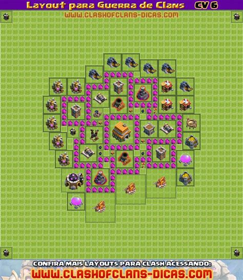 Layouts Para Guerra De Clans Cv Clash Of Clans Dicas