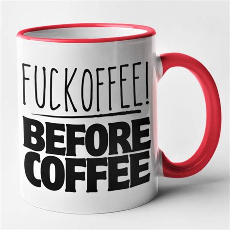 Fuck Offee Before Coffee Mug Funny Novelty Moody Early Morning Person Gift Office Banter