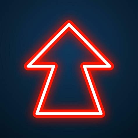 arrow sign neon effect vector 24658493 Vector Art at Vecteezy