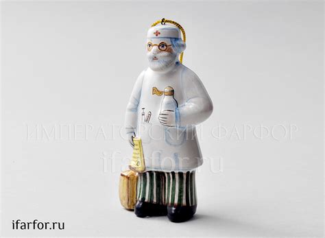 Елочная игрушка Айболит | Императорский фарфор. Официальный магазин АО ...