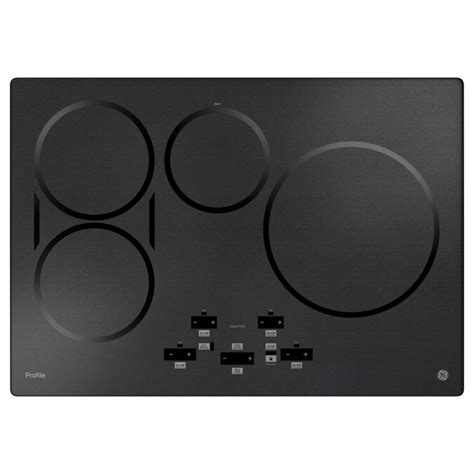 GE Profile 30-in 4 Burners Black Stainless Steel Induction Cooktop ...