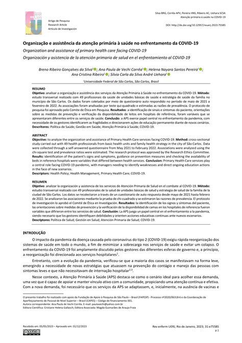 Organização Fausto - (PDF) Organização e assistência da atenção primária à saúde no ...