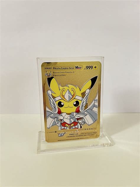 Pikachu Vmax Gold Metal Pokemon Card Values Mavin