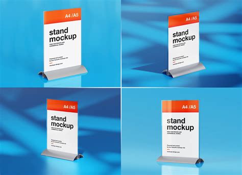 Free Desk Table Menu Stand Mockup Psd Files Good Mockups