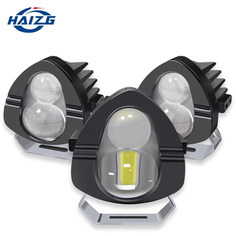 Haizg New Double Lens Car Led Headlight Work Light Led Spot Light Led