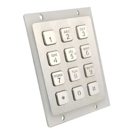 Original Kiosk Communication System Vandal Resistance Keypad With Metal