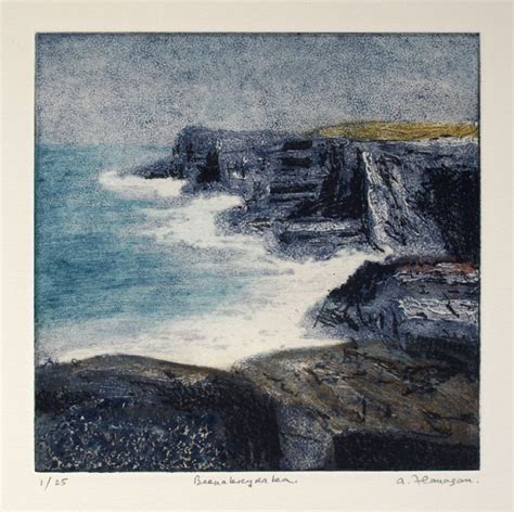 Beenakryraka Etching Engraving By Aidan Flanagan Irish Landscapes