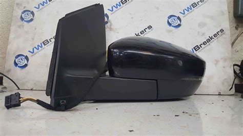 Volkswagen Polo 6r 2009 2014 Passenger Nsf Front Wing Mirror Black Lc9x Store Used