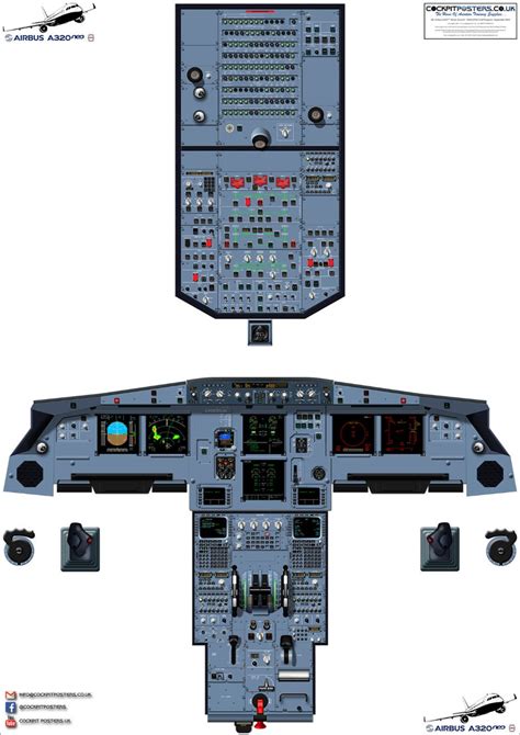 Airbus A320 NEO Cockpit Poster | Etsy